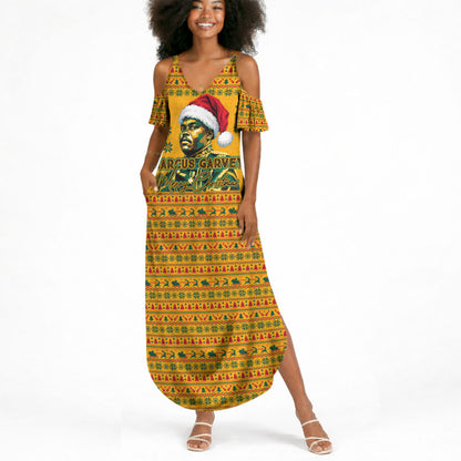 Marcus Garvey Christmas Summer Maxi Dress Inspirational History Quote Ugly Knitted Pattern Festive