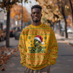 Marcus Garvey Christmas Sweatshirt Inspirational History Quote Ugly Knitted Pattern Festive