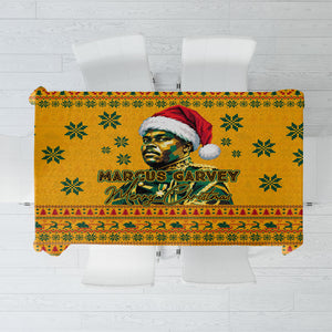 Marcus Garvey Christmas Tablecloth Inspirational History Quote Ugly Knitted Pattern Festive
