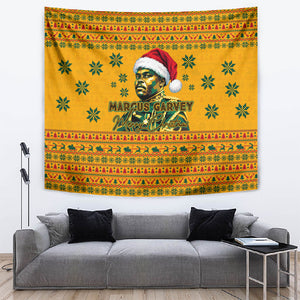 Marcus Garvey Christmas Tapestry Inspirational History Quote Ugly Knitted Pattern Festive