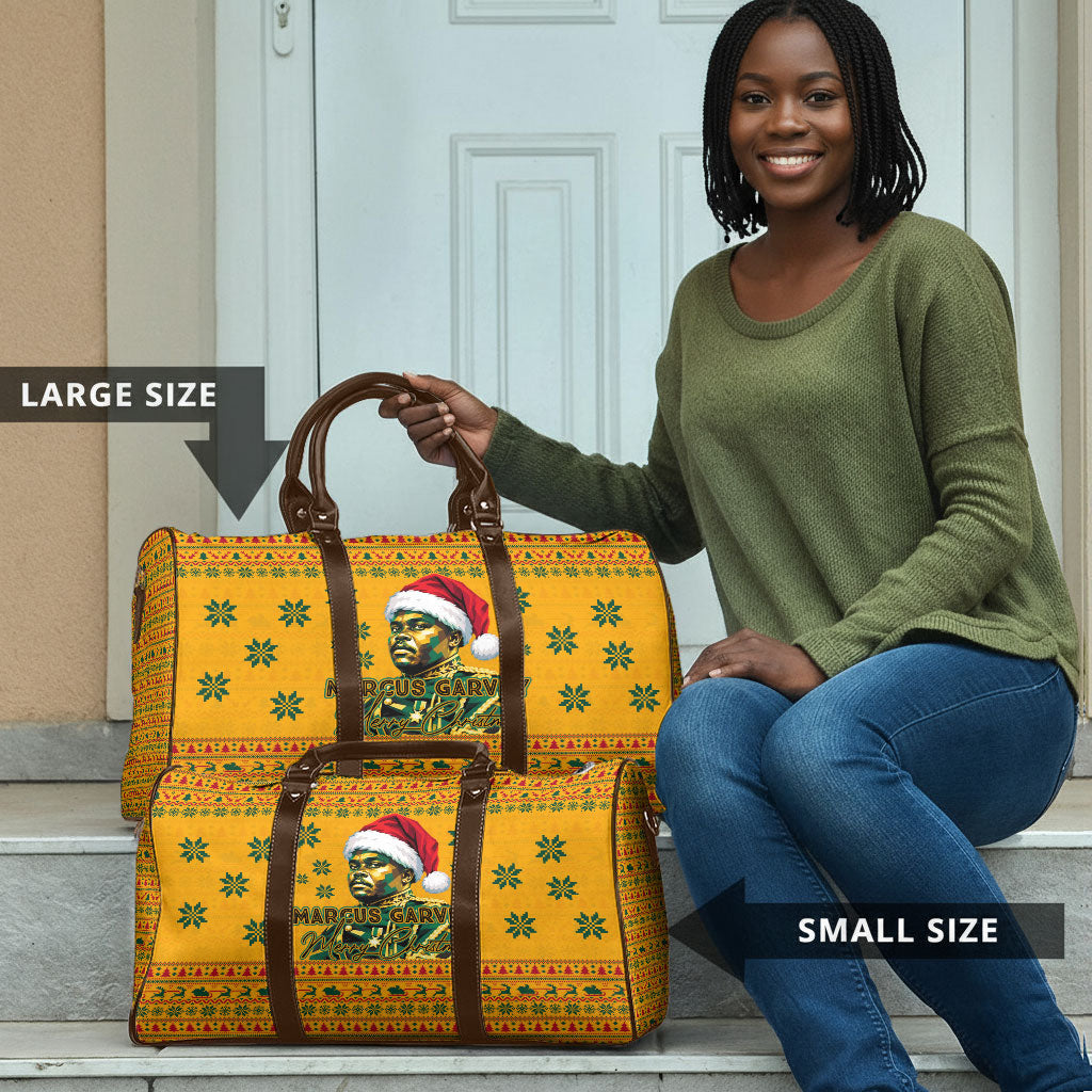 Marcus Garvey Christmas Travel Bag Inspirational History Quote Ugly Knitted Pattern Festive