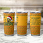 Marcus Garvey Christmas Tumbler Cup Inspirational History Quote Ugly Knitted Pattern Festive