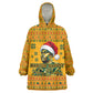 Marcus Garvey Christmas Wearable Blanket Hoodie Inspirational History Quote Ugly Knitted Pattern Festive