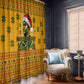 Marcus Garvey Christmas Window Curtain Inspirational History Quote Ugly Knitted Pattern Festive