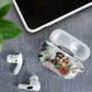 Marcus Garvey Christmas AirPods Case Pride Glows Brightest Quote Watercolor Botanical Poinsettia
