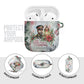 Marcus Garvey Christmas AirPods Case Pride Glows Brightest Quote Watercolor Botanical Poinsettia