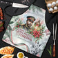 Marcus Garvey Christmas Apron Pride Glows Brightest Quote Watercolor Botanical Poinsettia