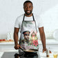 Marcus Garvey Christmas Apron Pride Glows Brightest Quote Watercolor Botanical Poinsettia