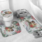 Marcus Garvey Christmas Bathroom Set Pride Glows Brightest Quote Watercolor Botanical Poinsettia