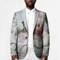Marcus Garvey Christmas Blazer Pride Glows Brightest Quote Watercolor Botanical Poinsettia