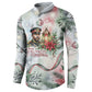 Marcus Garvey Christmas Button Sweatshirt Pride Glows Brightest Quote Watercolor Botanical Poinsettia