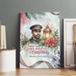 Marcus Garvey Christmas Canvas Wall Art Pride Glows Brightest Quote Watercolor Botanical Poinsettia