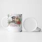 Marcus Garvey Christmas Ceramic Mug Pride Glows Brightest Quote Watercolor Botanical Poinsettia