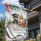 Marcus Garvey Christmas Garden Flag Pride Glows Brightest Quote Watercolor Botanical Poinsettia