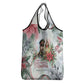 Marcus Garvey Christmas Grocery Bag Pride Glows Brightest Quote Watercolor Botanical Poinsettia