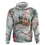 Marcus Garvey Christmas Hoodie Pride Glows Brightest Quote Watercolor Botanical Poinsettia
