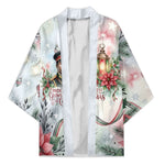 Marcus Garvey Christmas Kimono Pride Glows Brightest Quote Watercolor Botanical Poinsettia