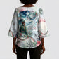 Marcus Garvey Christmas Kimono Sleeve Blouse Pride Glows Brightest Quote Watercolor Botanical Poinsettia