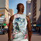 Marcus Garvey Christmas Men Tank Top Pride Glows Brightest Quote Watercolor Botanical Poinsettia