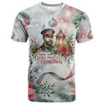 Marcus Garvey Christmas T shirt Pride Glows Brightest Quote Watercolor Botanical Poinsettia
