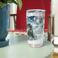 Marcus Garvey Christmas Tumbler Cup Pride Glows Brightest Quote Watercolor Botanical Poinsettia
