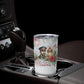 Marcus Garvey Christmas Tumbler Cup Pride Glows Brightest Quote Watercolor Botanical Poinsettia