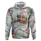 Marcus Garvey Christmas Zip Hoodie Pride Glows Brightest Quote Watercolor Botanical Poinsettia