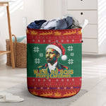 W.E.B. Du Bois Christmas Laundry Basket Inspirational Liberty Quote Ugly Knitted Pattern Festive