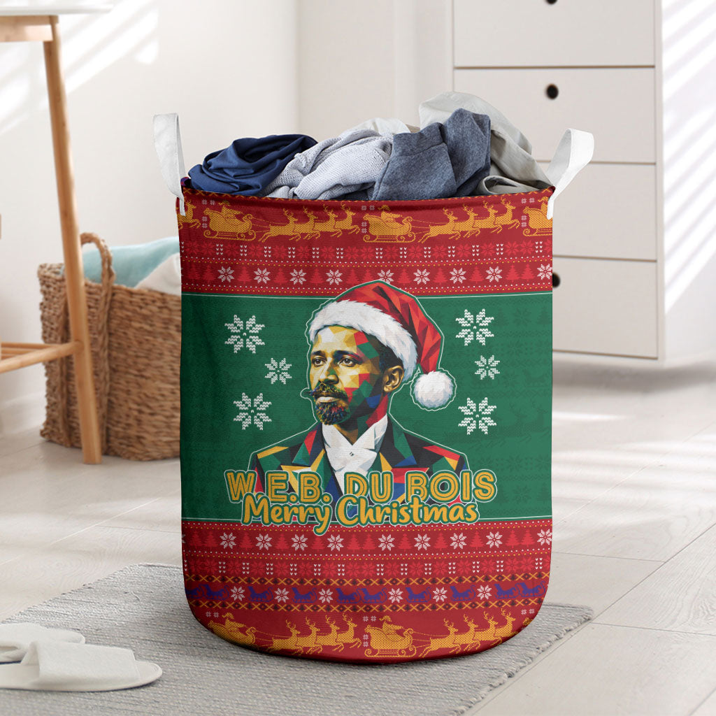 W.E.B. Du Bois Christmas Laundry Basket Inspirational Liberty Quote Ugly Knitted Pattern Festive