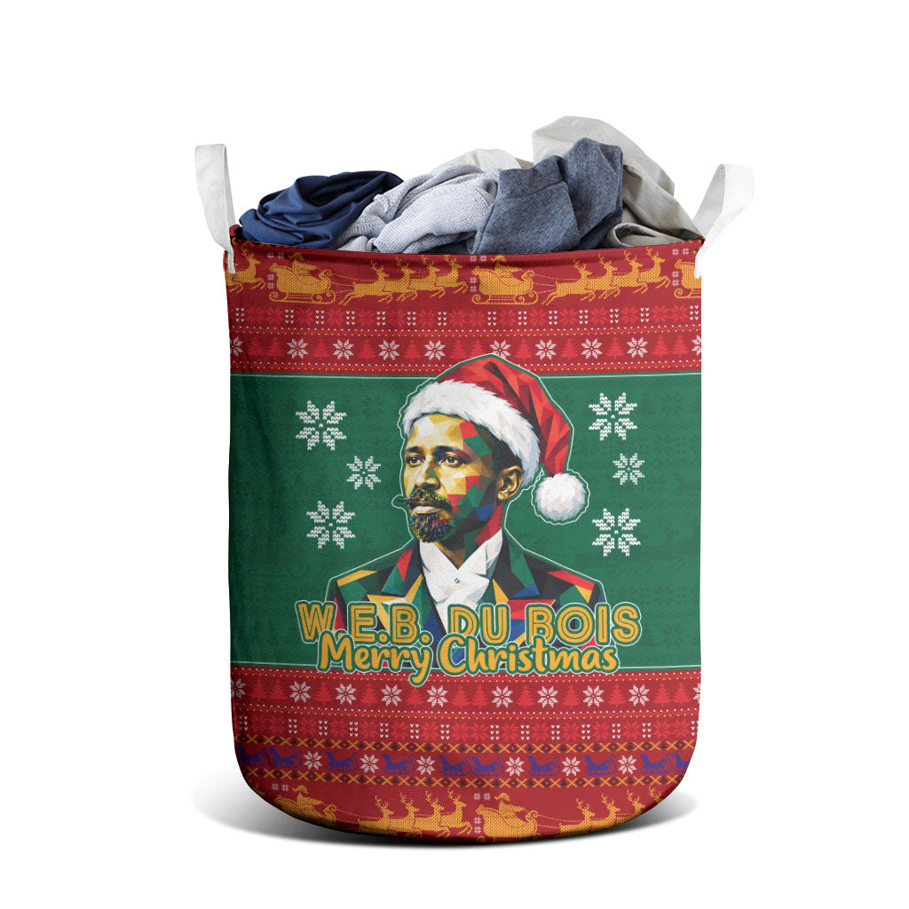W.E.B. Du Bois Christmas Laundry Basket Inspirational Liberty Quote Ugly Knitted Pattern Festive