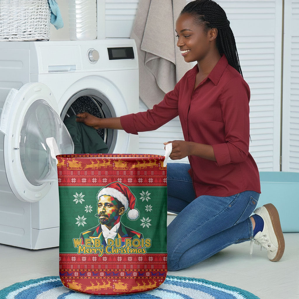 W.E.B. Du Bois Christmas Laundry Basket Inspirational Liberty Quote Ugly Knitted Pattern Festive