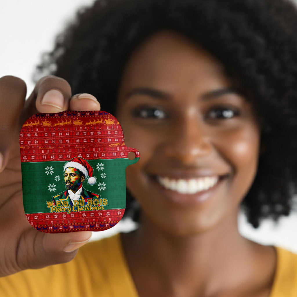 W.E.B. Du Bois Christmas AirPods Case Inspirational Liberty Quote Ugly Knitted Pattern Festive