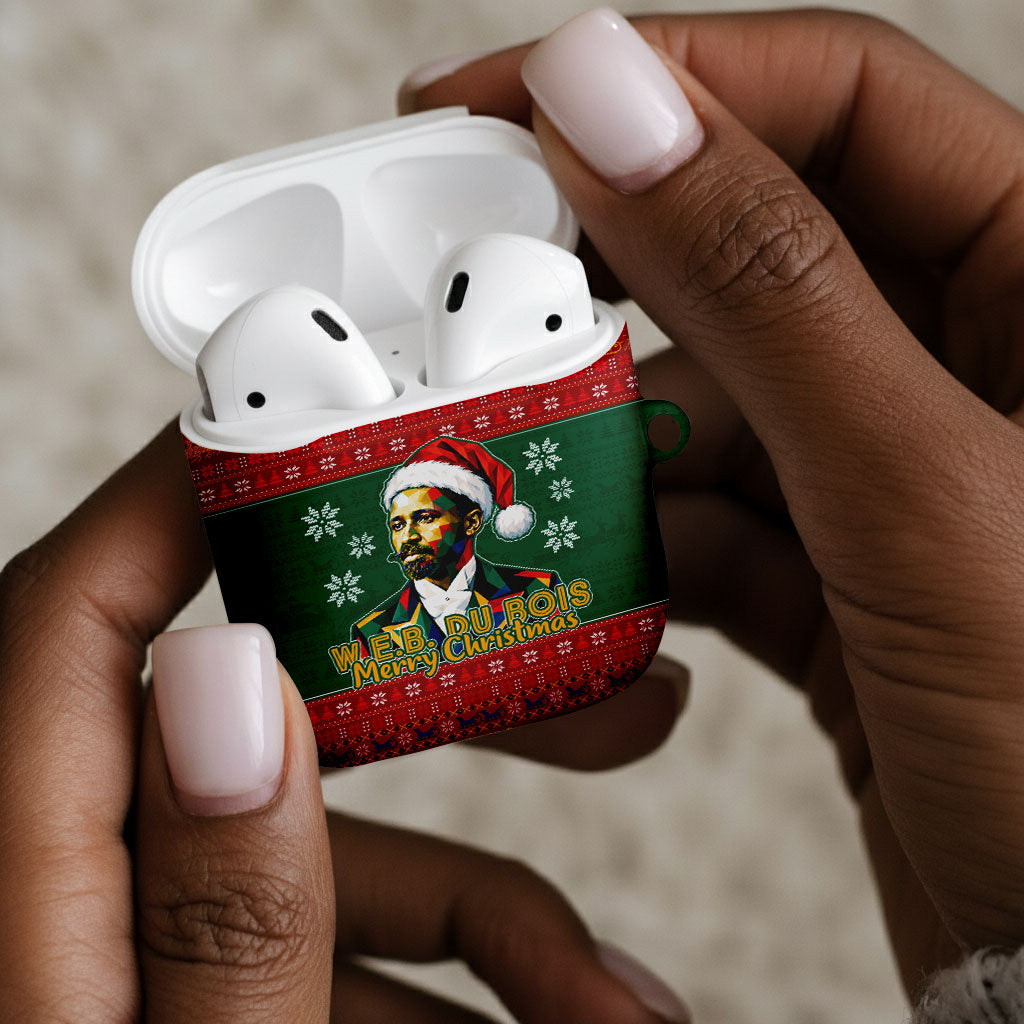 W.E.B. Du Bois Christmas AirPods Case Inspirational Liberty Quote Ugly Knitted Pattern Festive