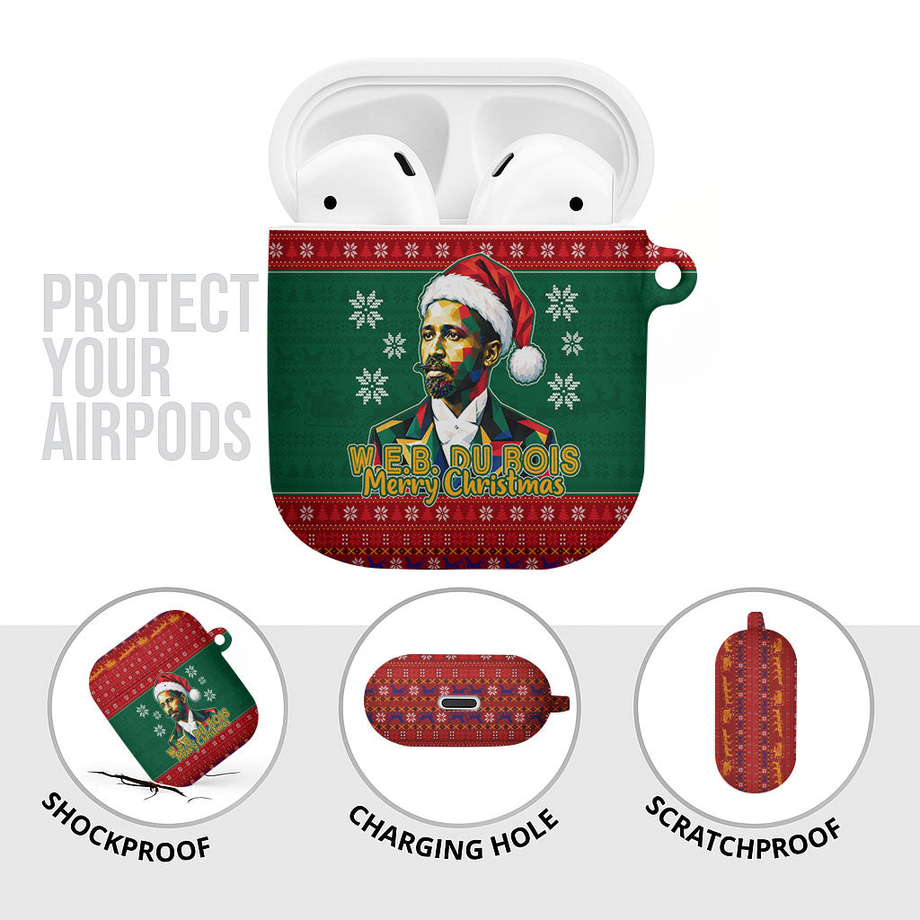 W.E.B. Du Bois Christmas AirPods Case Inspirational Liberty Quote Ugly Knitted Pattern Festive