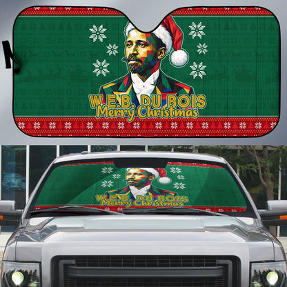W.E.B. Du Bois Christmas Auto Sun Shade Inspirational Liberty Quote Ugly Knitted Pattern Festive