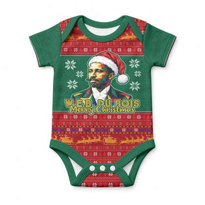 W.E.B. Du Bois Christmas Baby Onesie Inspirational Liberty Quote Ugly Knitted Pattern Festive