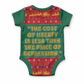 W.E.B. Du Bois Christmas Baby Onesie Inspirational Liberty Quote Ugly Knitted Pattern Festive