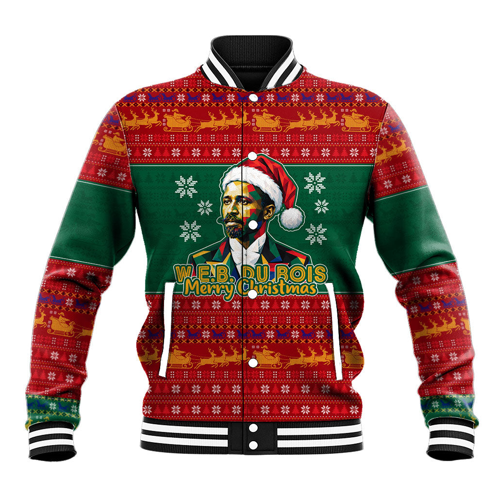 W.E.B. Du Bois Christmas Baseball Jacket Inspirational Liberty Quote Ugly Knitted Pattern Festive