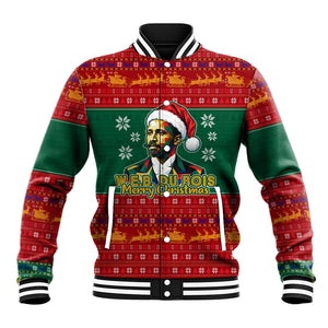 W.E.B. Du Bois Christmas Baseball Jacket Inspirational Liberty Quote Ugly Knitted Pattern Festive