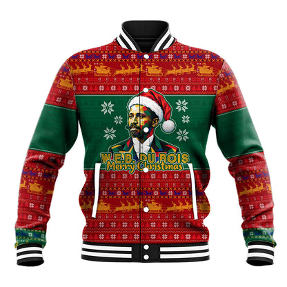 W.E.B. Du Bois Christmas Baseball Jacket Inspirational Liberty Quote Ugly Knitted Pattern Festive