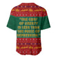 W.E.B. Du Bois Christmas Baseball Jersey Inspirational Liberty Quote Ugly Knitted Pattern Festive