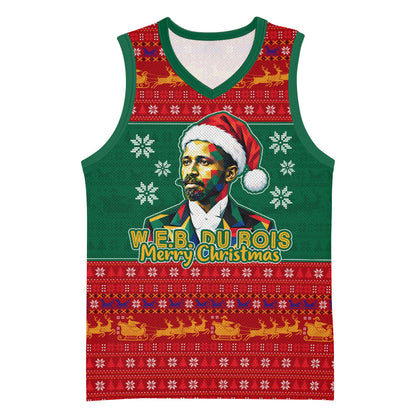 W.E.B. Du Bois Christmas Basketball Jersey Inspirational Liberty Quote Ugly Knitted Pattern Festive