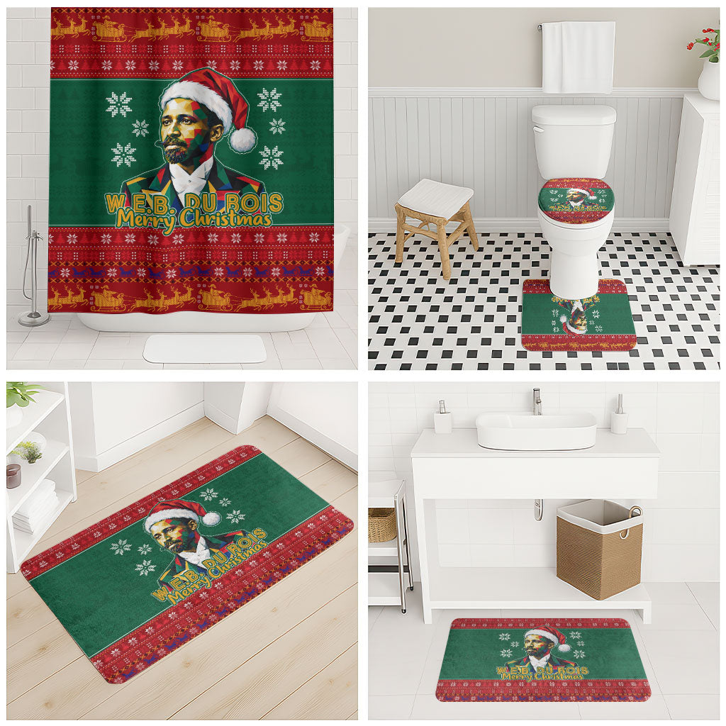 W.E.B. Du Bois Christmas Bathroom Set Inspirational Liberty Quote Ugly Knitted Pattern Festive