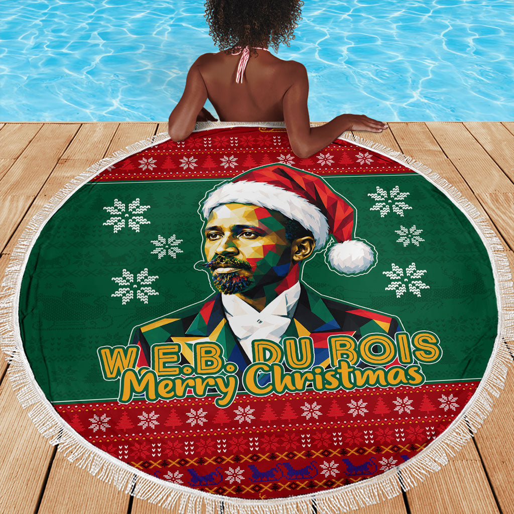 W.E.B. Du Bois Christmas Beach Blanket Inspirational Liberty Quote Ugly Knitted Pattern Festive