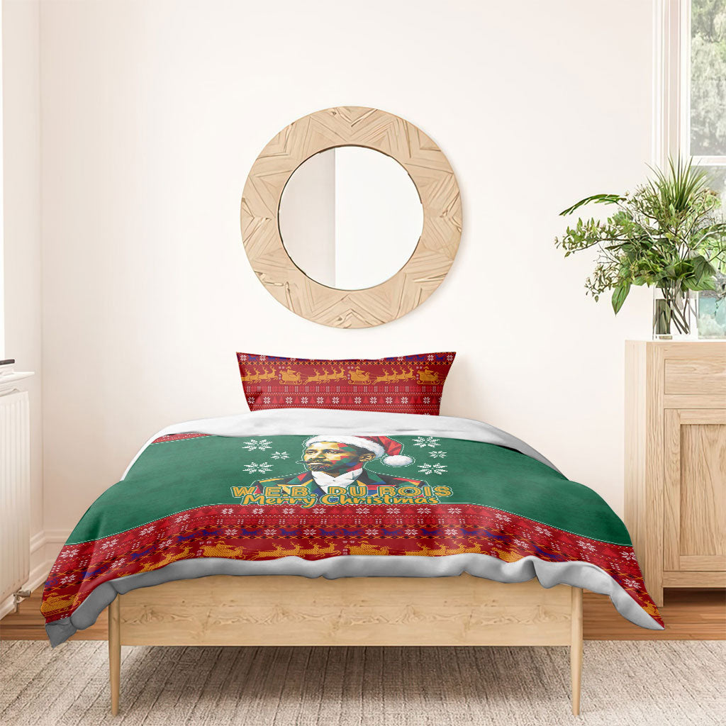 W.E.B. Du Bois Christmas Bedding Set Inspirational Liberty Quote Ugly Knitted Pattern Festive