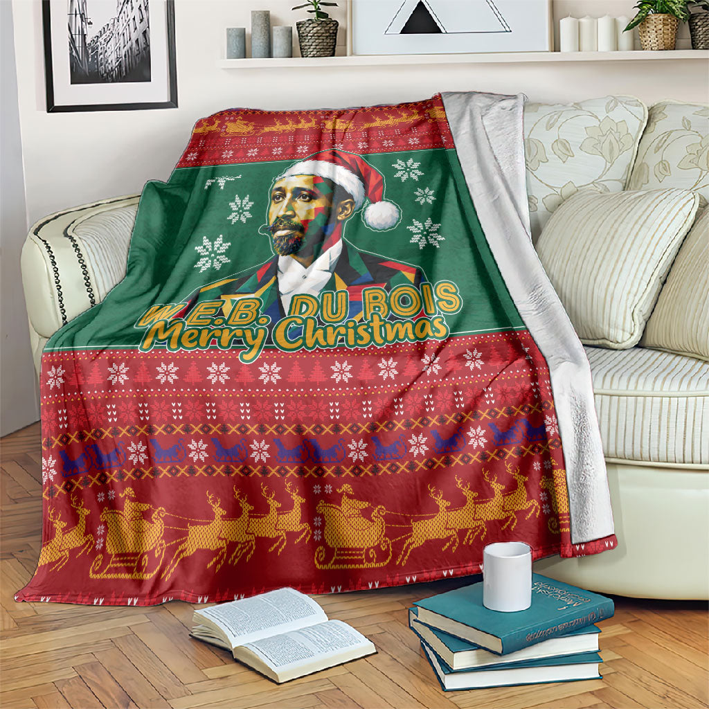 W.E.B. Du Bois Christmas Blanket Inspirational Liberty Quote Ugly Knitted Pattern Festive
