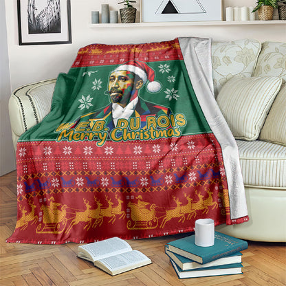 W.E.B. Du Bois Christmas Blanket Inspirational Liberty Quote Ugly Knitted Pattern Festive