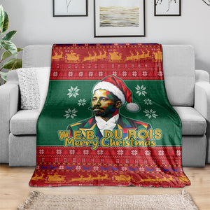 W.E.B. Du Bois Christmas Blanket Inspirational Liberty Quote Ugly Knitted Pattern Festive