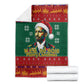 W.E.B. Du Bois Christmas Blanket Inspirational Liberty Quote Ugly Knitted Pattern Festive