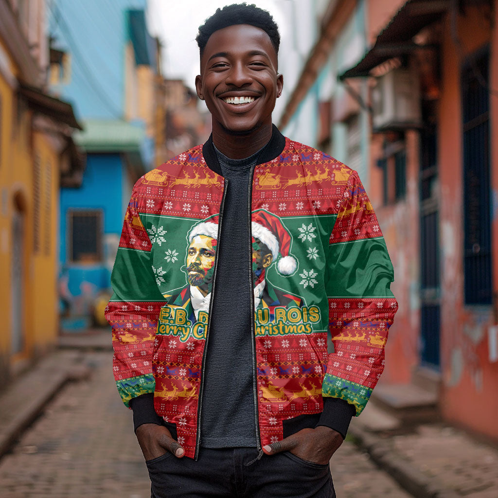 W.E.B. Du Bois Christmas Bomber Jacket Inspirational Liberty Quote Ugly Knitted Pattern Festive
